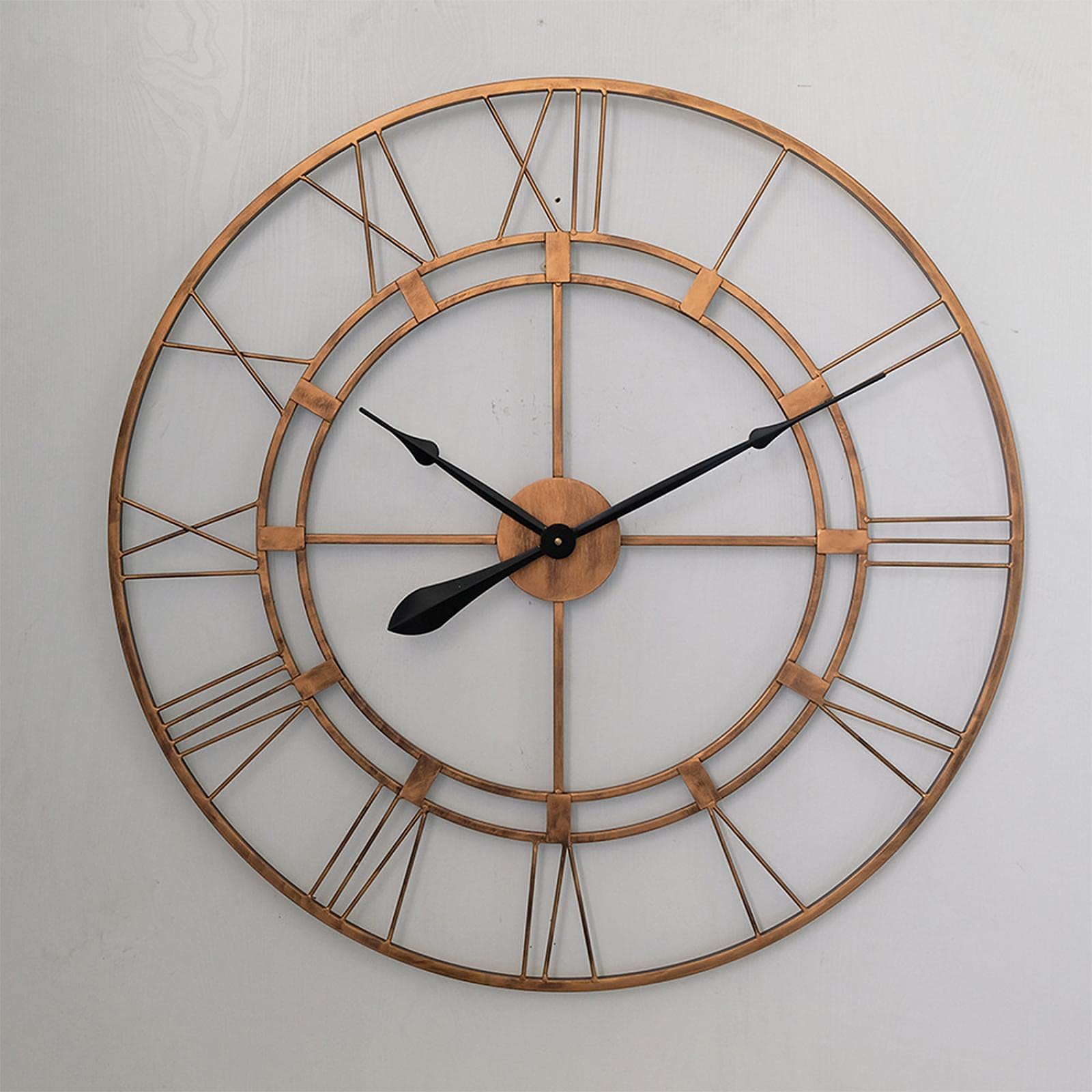 Amazon.co.jp: 76CM 大型レトロ壁掛け時計、サイレント非カチカチ音を